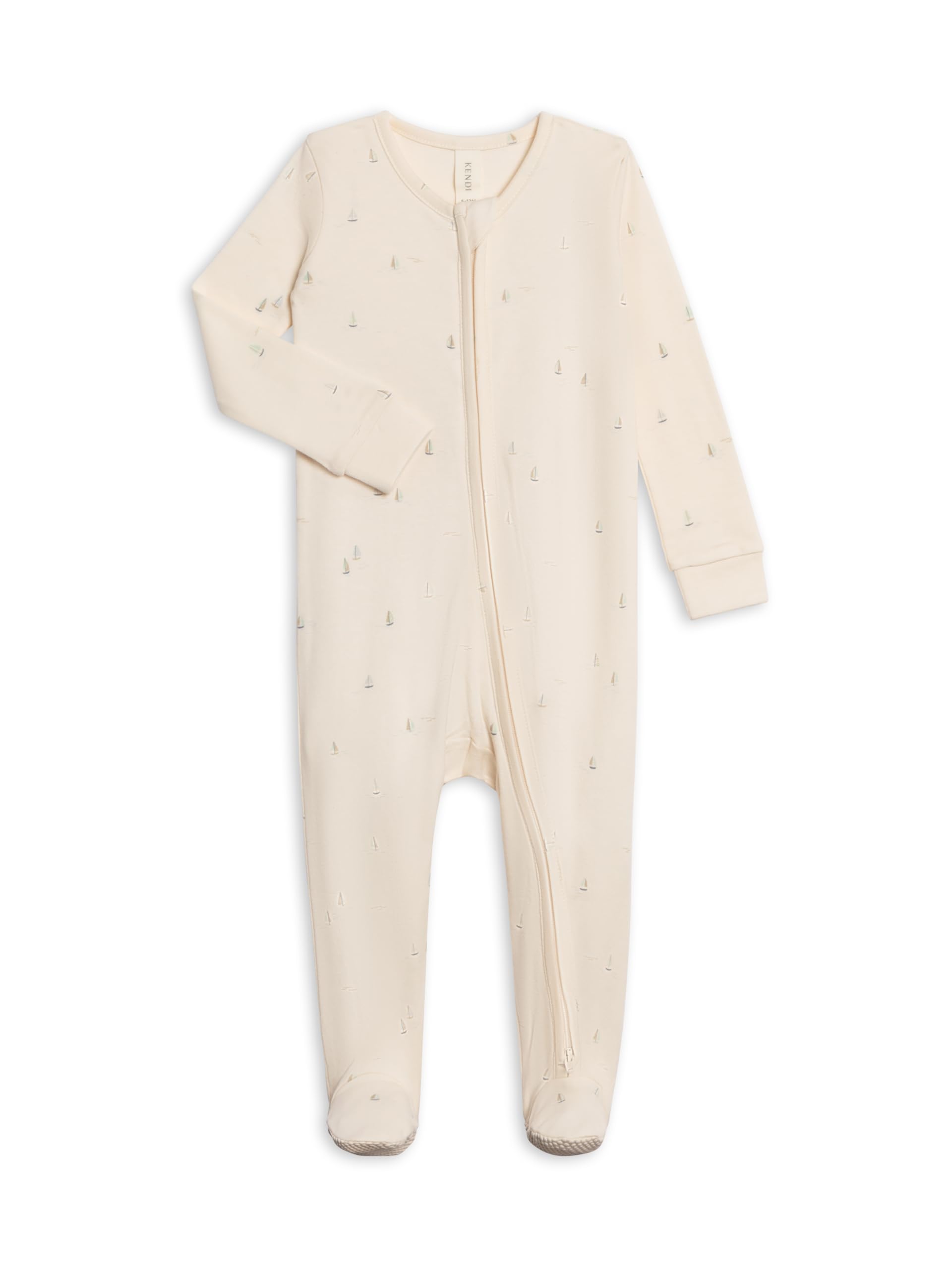 Colored Organics Baby Zip-Up Footed Sleeper with 2-Way Zipper - Organic Cotton Pajamas