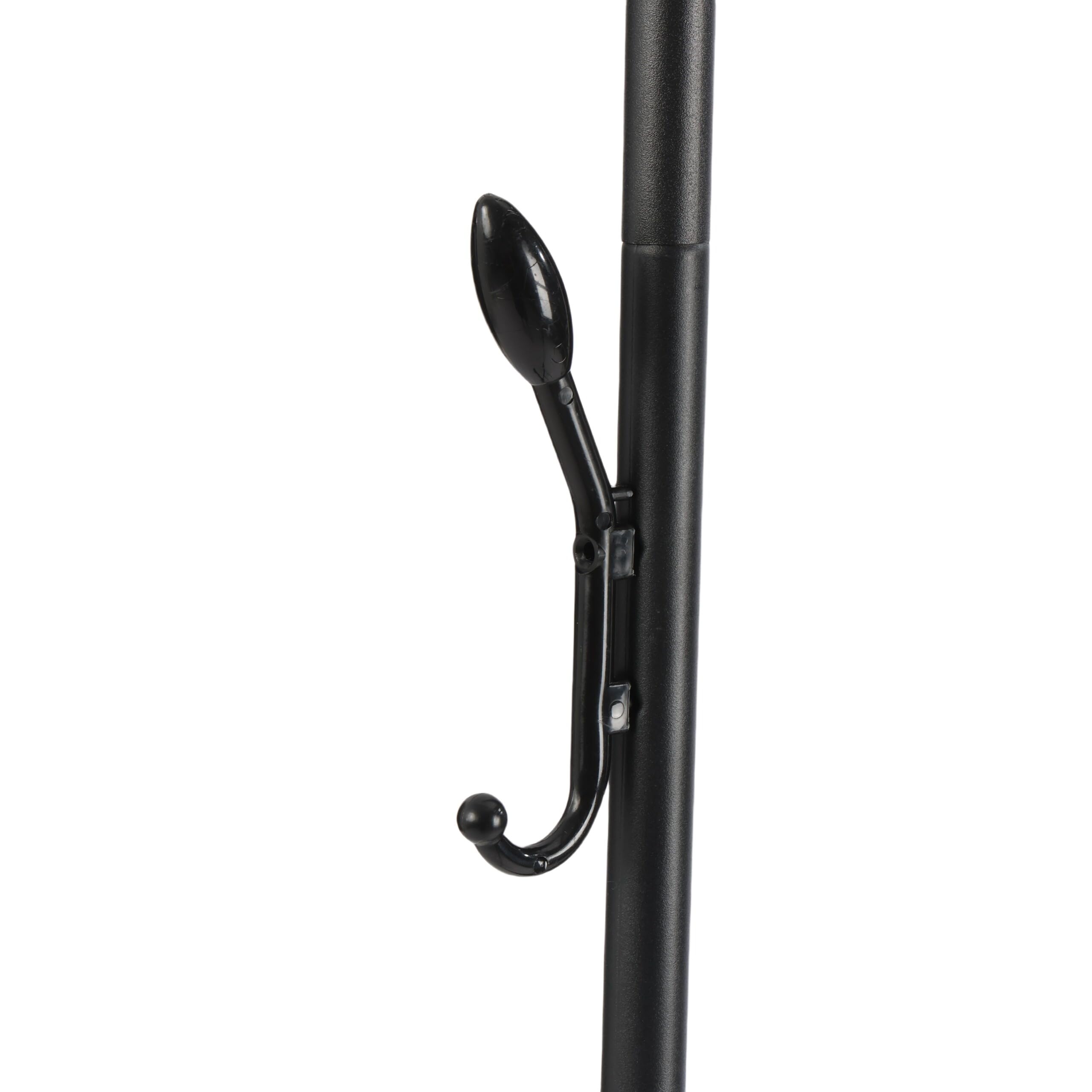 Relaxdays Appendiabiti con Rotelle, Metallo, 154x110x55 cm, Nero