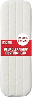 E-Cloth Deep Clean Mop Dusting Head, Reusable Microfiber Dusting Mop Heads Replacements for Dust Mops for Floor Cleaning, 100 Wash Guarantee, 1 Pack