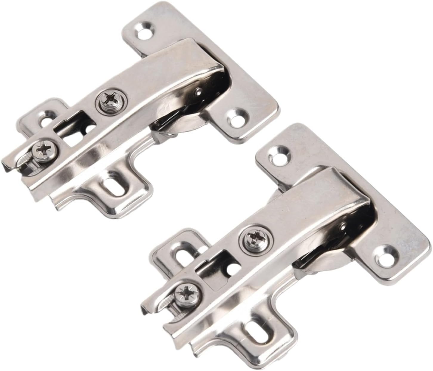 2Pcs Blind Corner 90 Degree Hinge Cabinet Wardrobe Fold Concealed Angular Door Hinges Set Furniture Hardware with Screw