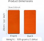 Support de Téléphone Portable Pliable et Portable en Silicone, Pliable Libre en Toute Forme, Support de Téléphone en Silicone Aluminium - Support de Bureau Antidérapant pour Tablettes et Petits Appareils (Orange)