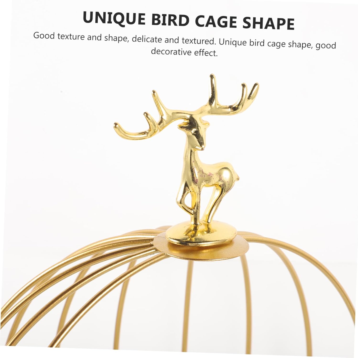 Cabilock Bird Cage Cosmetics Storage Rack Makeup Organizer Stand Multi-Functional Dresser Display for Perfume Skincare and Dessert Serving