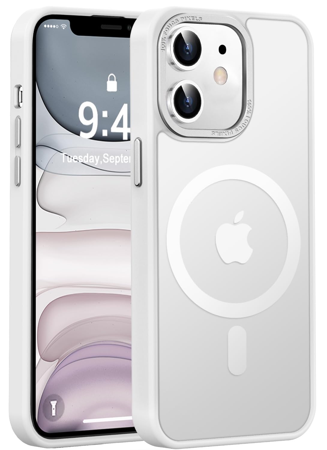 Newfuture Strong Magnetic Compatible with iPhone 17 Pro Case [13 FT Military Drop Protection] [Compatible with Magsafe] Slim Translucent Matte Shockproof with Anti-Fingerprint Phone Case, Tender Pink — view 99
