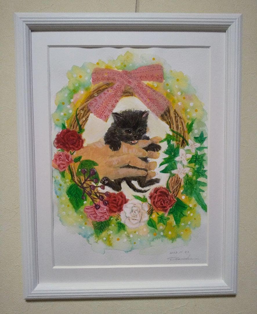 黒猫ちゃん おめでとう G ねことくろねこBirthday🎂／ 最初のLINE