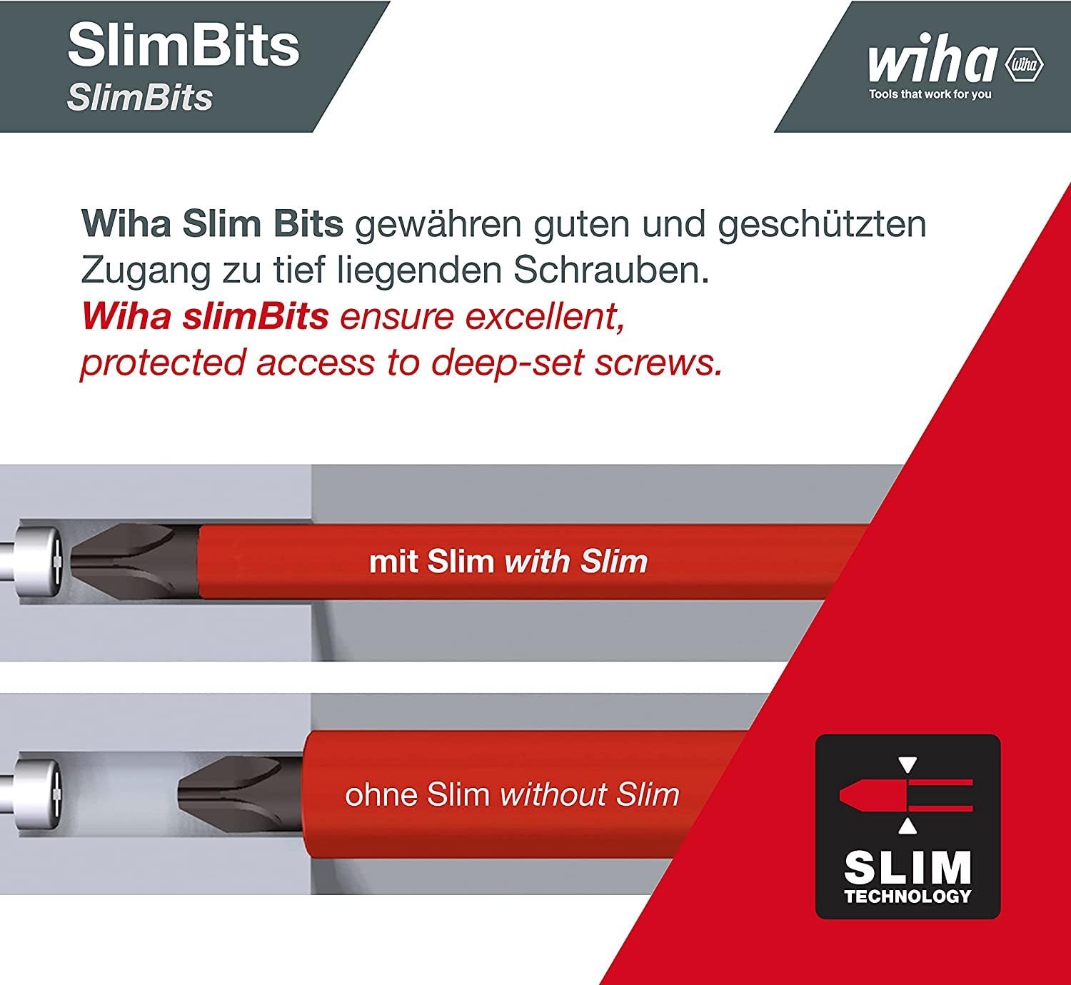 Wiha SB 2831-09023 LiftUp Electric, Red, Schlitz, Pozidriv, PlusMinus/Pozidriv - Image 4