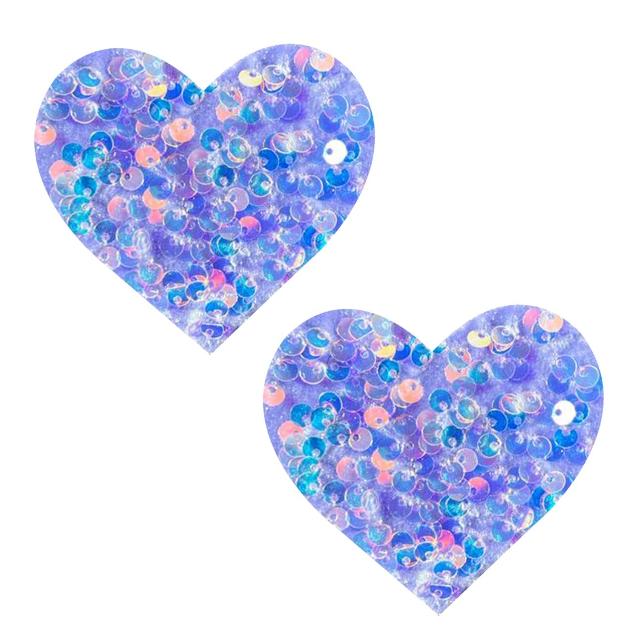 Neva Nude Iridescent Crystal Beamz Nipztix Pasties Nipple Covers for Festivals, Raves, Lingerie and More, Made in USA