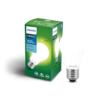 Philips Full Glow Energy Saver Filament Glass E27 LED Bulb | 9-watt , 825 Lumen Full Glow Frosted Diffused LED Bulb, Cool Daylight, Pack of 1