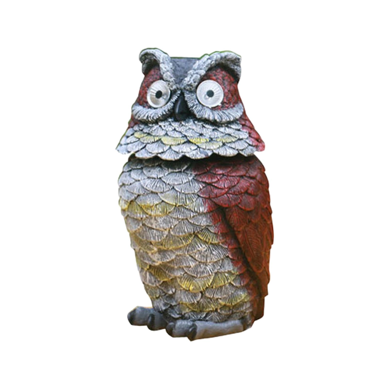 Sculpture de hibou réaliste en résine pour éloigner les oiseaux de votre balcon