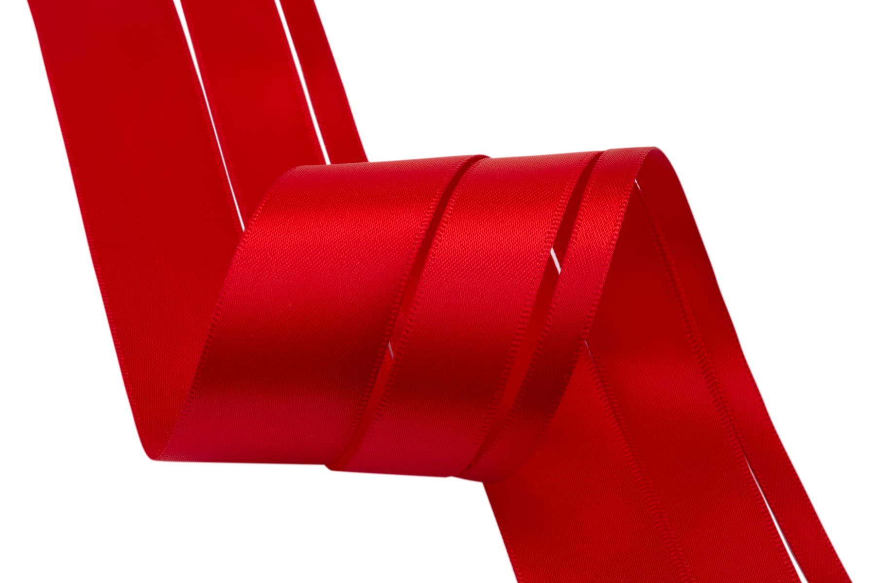 Amazon.co.jp: 【Zofrud】レッド ダブルフェイス サテンリボン 3巻