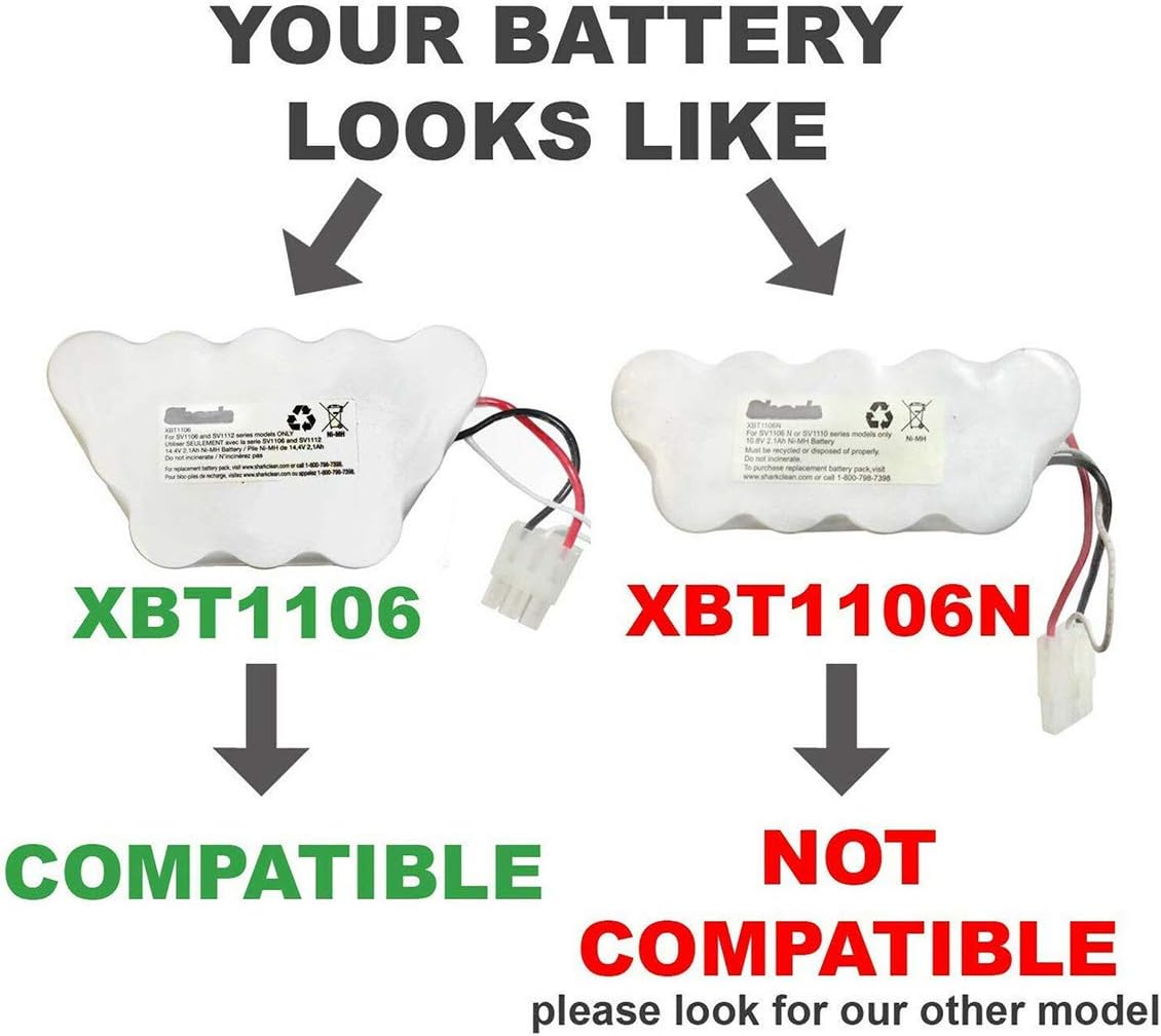 14.4V 2000MaH XBT1106 Vacuum Battery SV1106 SV1112 SV1107 SV1100 XB1100