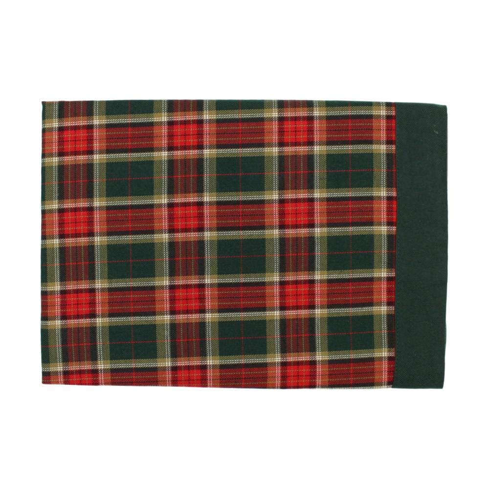 Justina Claire Table Cloth in an Argyll Design.