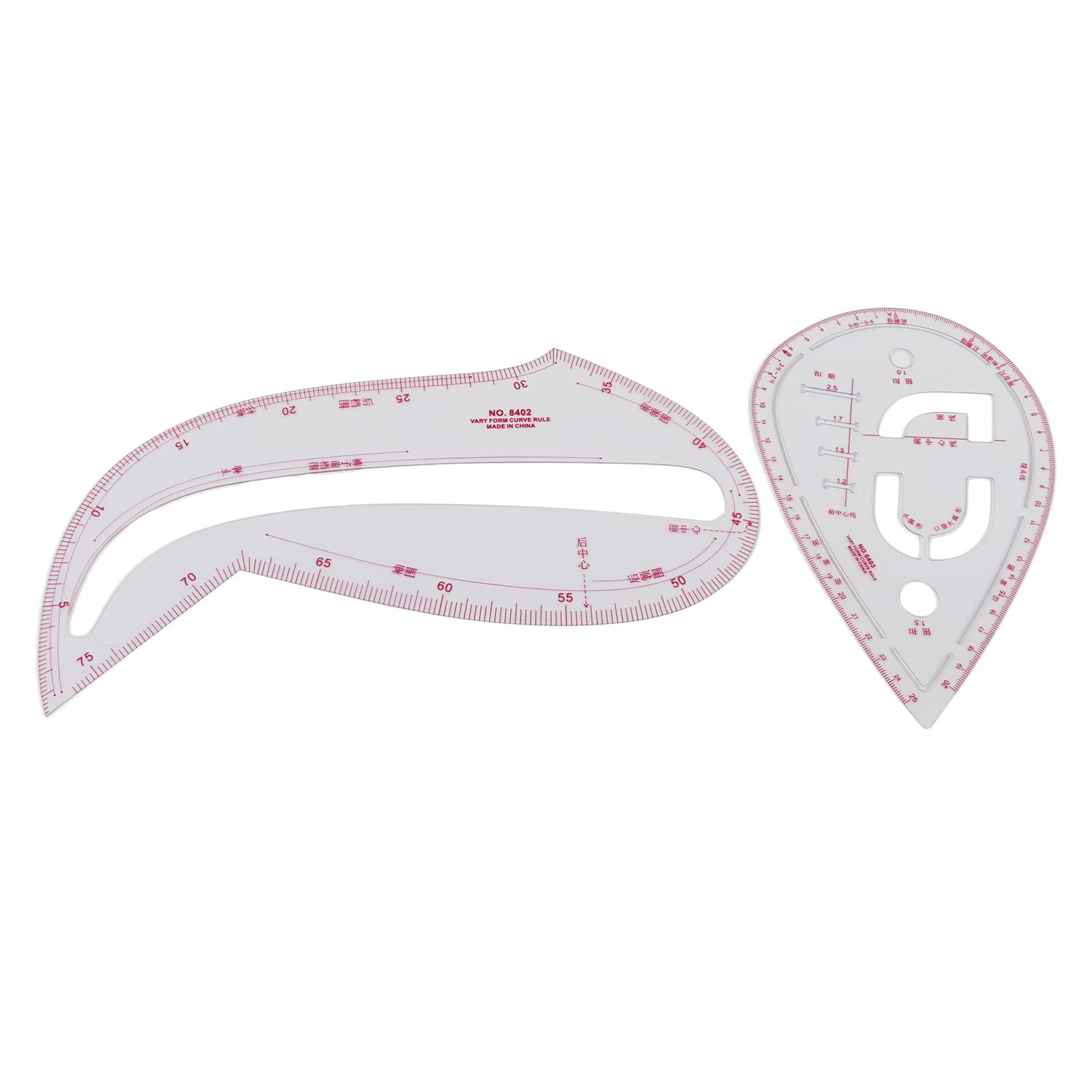 Set di 11 righelli da cucito di alta qualità, multiuso, scala trasparente, strumenti di misurazione ad alta precisione, flessibili, durevoli, in plastica, per quilting, per