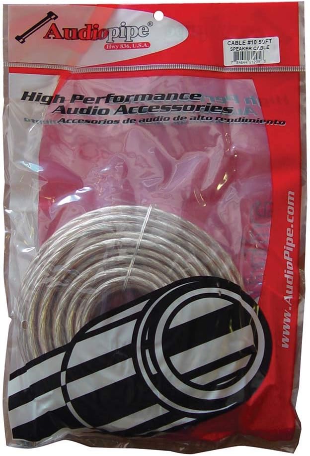 Audiopipe CABLE1050 10 GA 50 Spool Car Audio Speaker Cable 10 Gauge