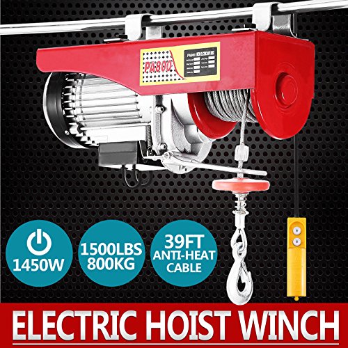 Autovictoria Polipasto Electrico Ascensor 680kg Overhead Polipasto Electrico 220v Cable Eléctrico Polipasto Garage Auto Shop(680kg)
