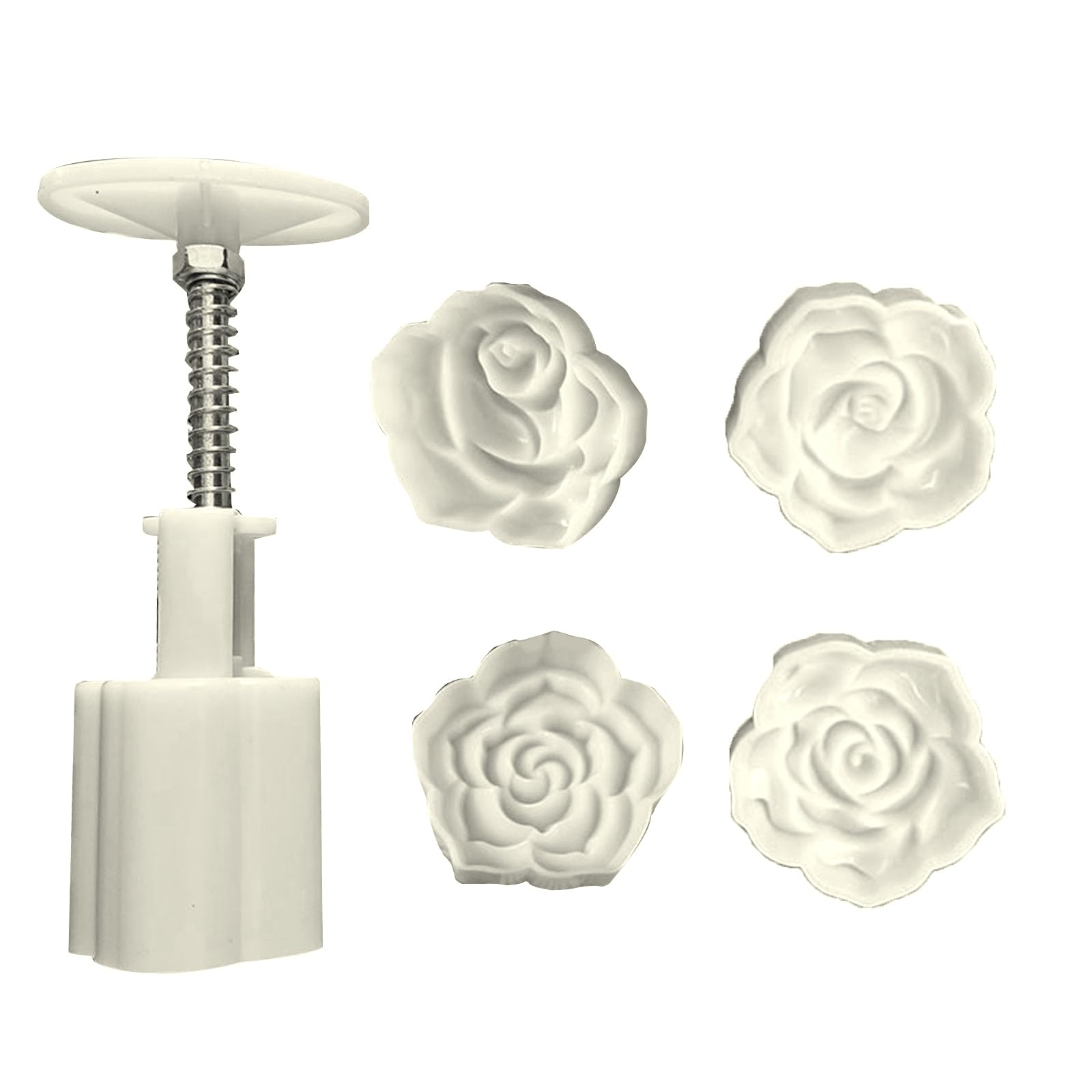 Xinsheinelry Mid-autumn Festival Rose Cutter Cake Set Used for Cake Cookie Dessert Cutter Baking Decorations Dessert Tool