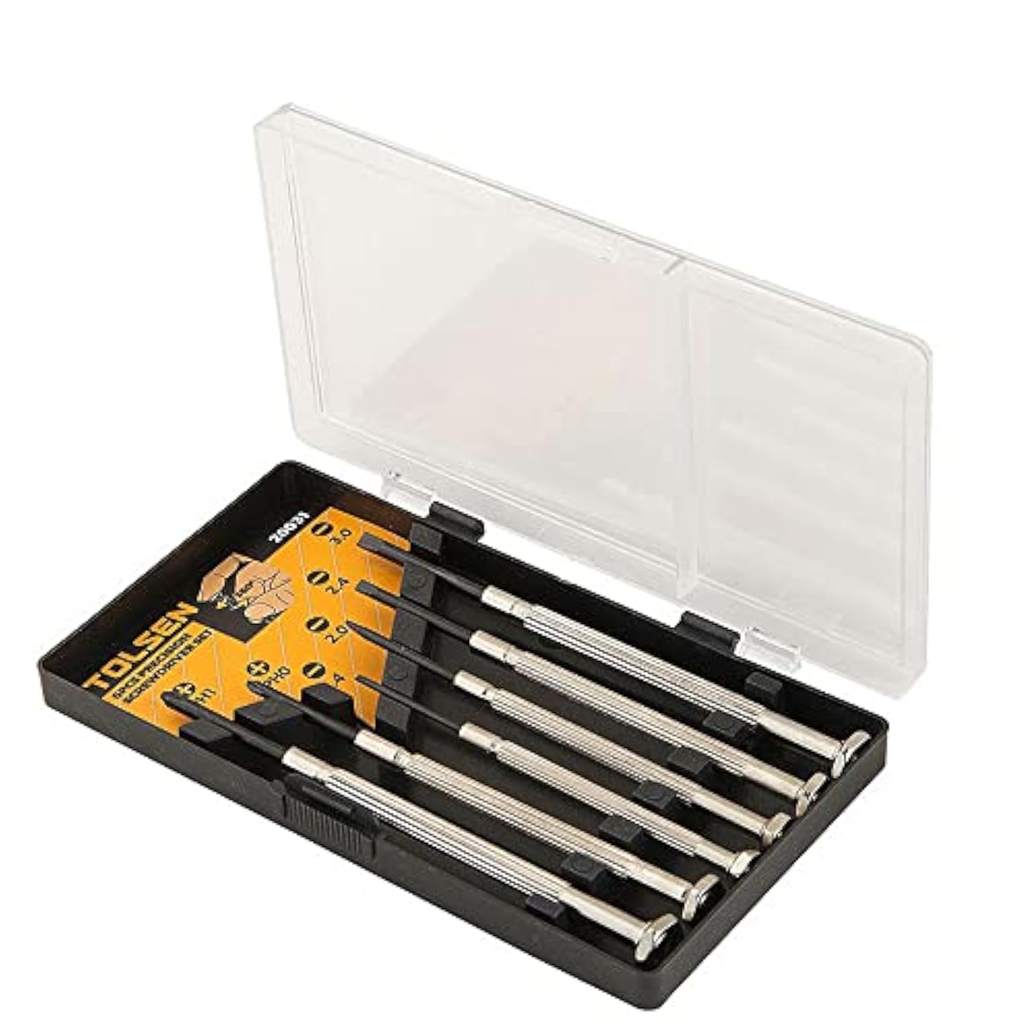 TolsenPrecision Screwdriver Set for Small Screws - Philips and Flat Headed Set 6pcs