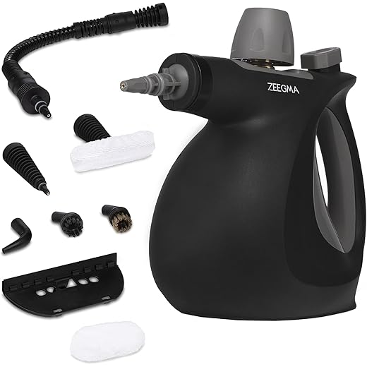 ZEEGMA Threads Steam Cleaner – Black