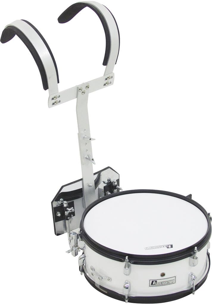 DIMAVERY MS-200 Marsch-Snare, weiß | PRO Marschtrommel