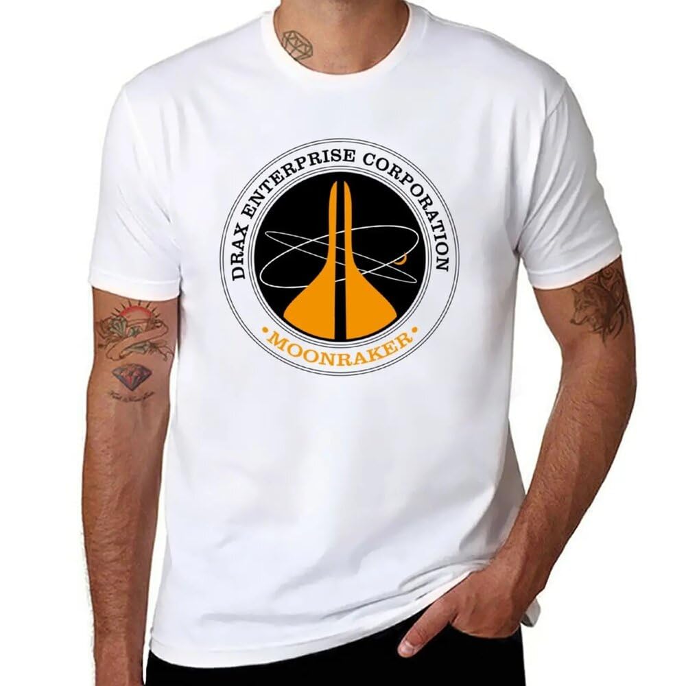 Amdetuns Men's White Drax Enterprise Corporation T-Shirt T-Shirt Black T Shirts Clothes L