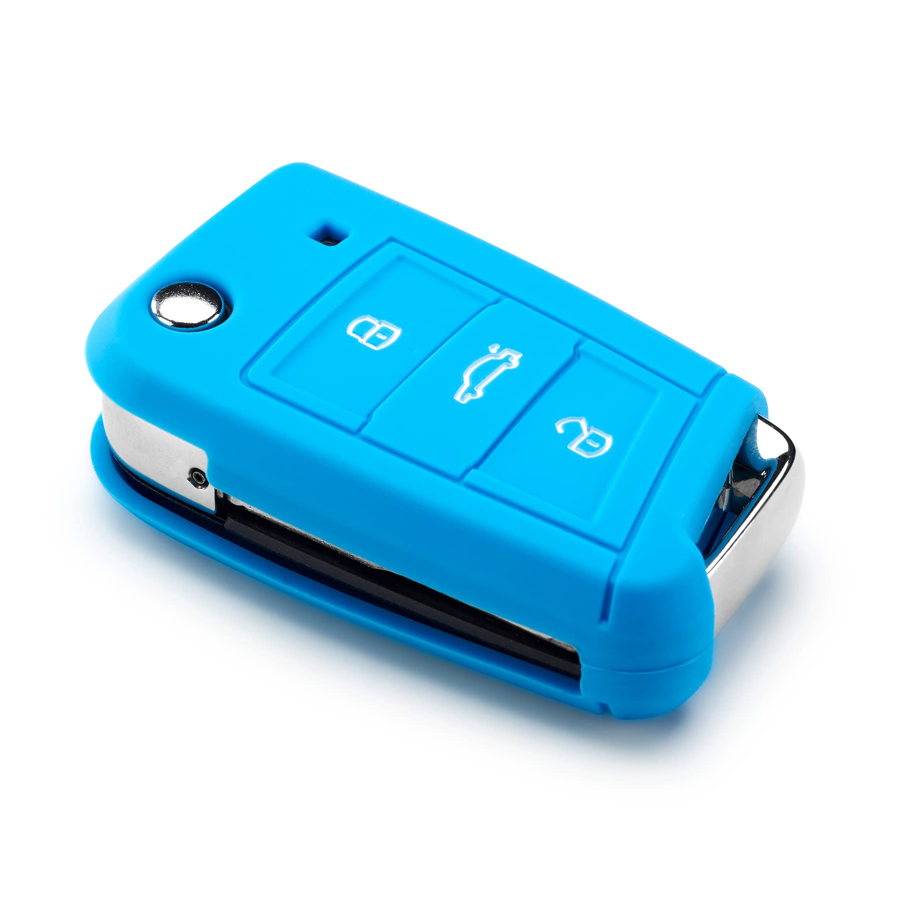 Cover Chiave Blu Per VW SEAT SKODA – Custodia Protettiva Con Clip, TDI TSI GT GTI R Line - 3