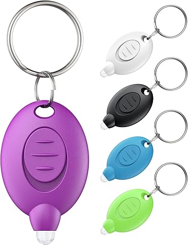 Pawfly 5 Pack LED Llavero Linterna Mini LED Llavero Luz 12 Lumens Portátil Ultra Brillante Funciona con Batería Llavero Linterna para Camping al Aire Libre Senderismo y Notbele