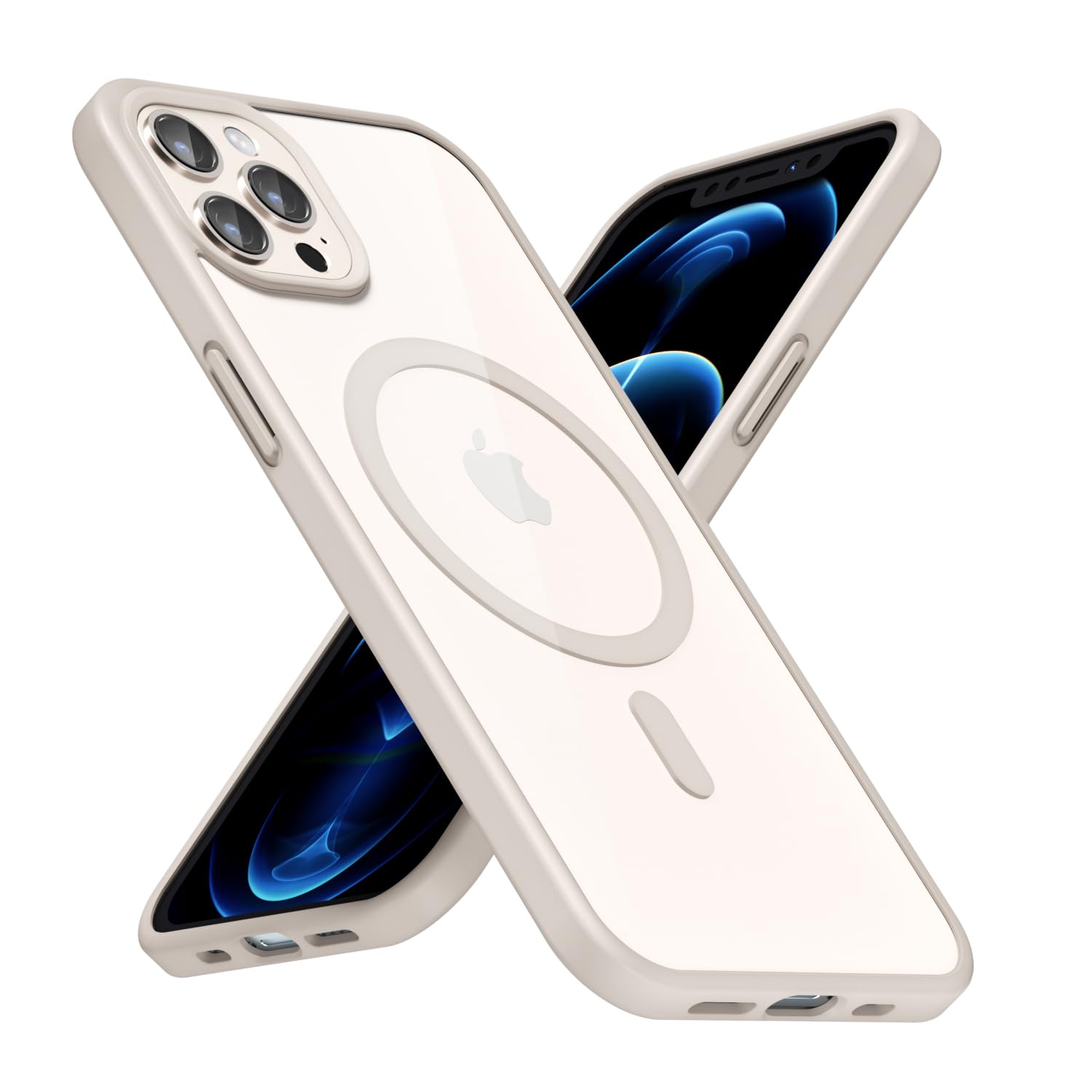 LoeoeL for iPhone 12 Pro Max Case Clear Mag Safe, Ultra Thin Slim Cover Magnetic Compatible with Magsafe Phone Case for Women Men Girl, Cute Soft TPU