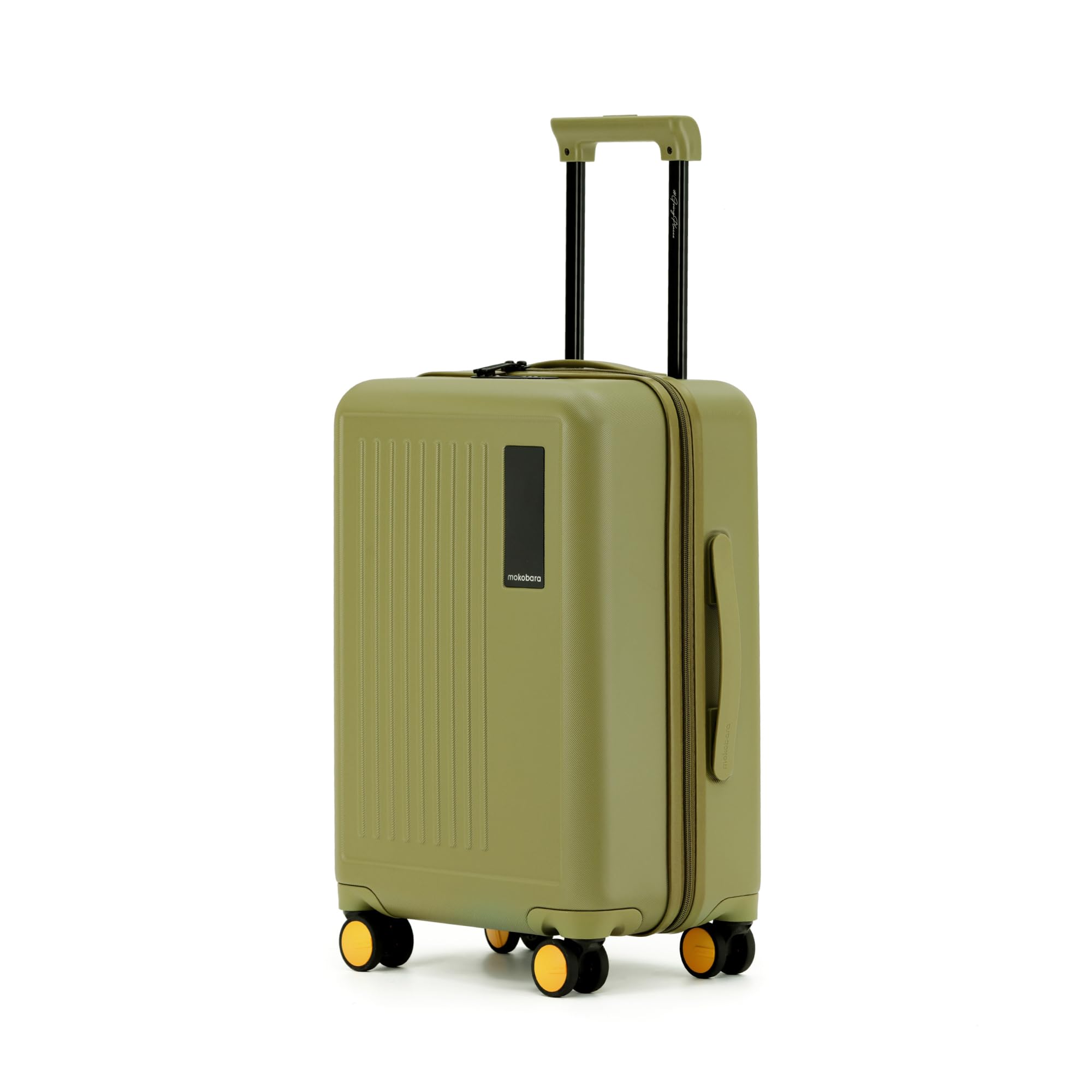 MOKOBARA Transit Cabin Trolley Bag 54cm 40L Olive | Lightweight Polycarbonate Hardshell 360° 8 Silent Wheels One-Push TSA Lock Premium Zippers 3-5 Day Travel Carry On Suitcase