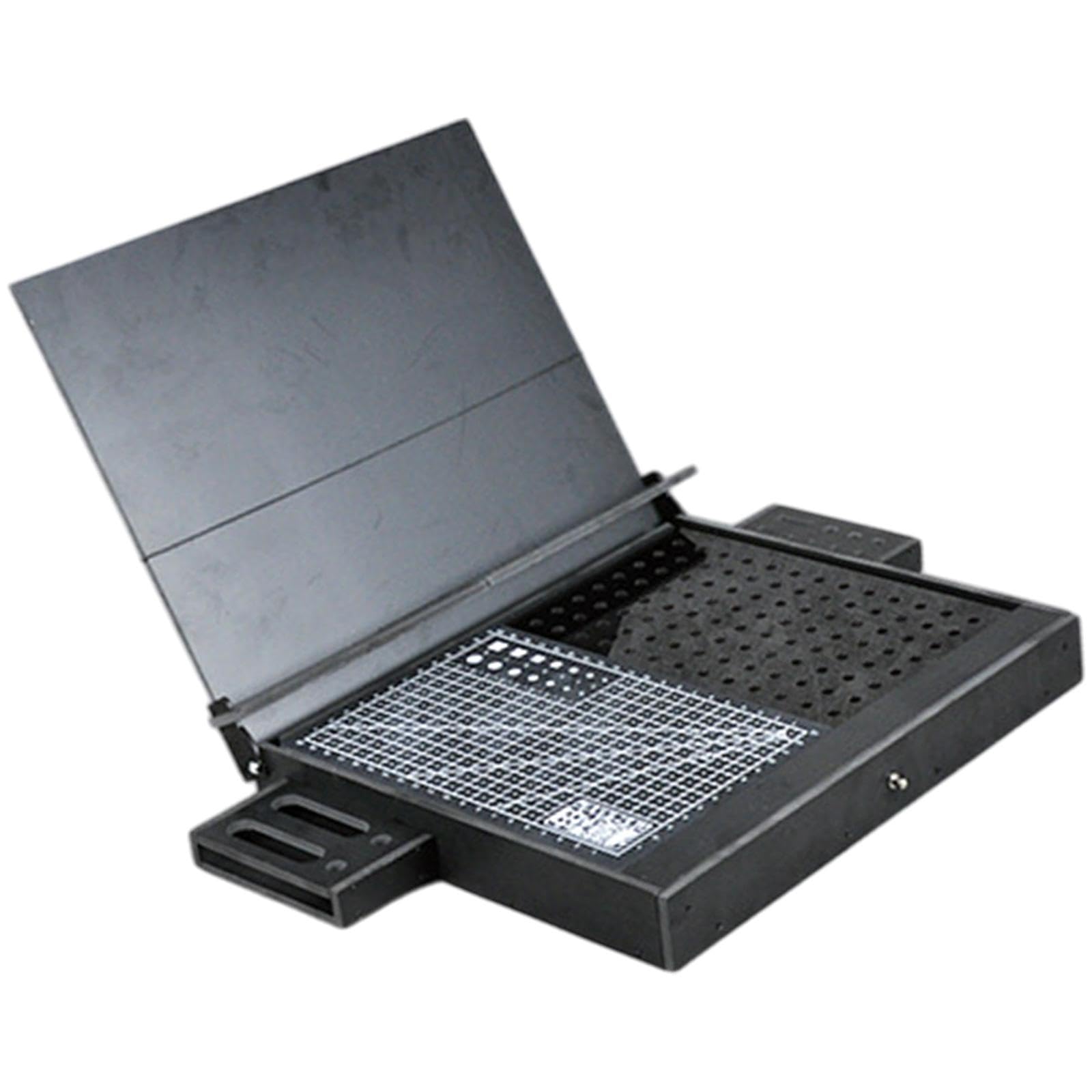 Banco da lavoro per modellismo Kit per modellismo Attrezzo Forniture artigianali Stoccaggio Parti di precisione Postazione di lavoro Scaffale di, Nero