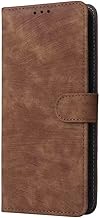 SEAHAI Leather Flip Case for HONOR X5C Plus, Premium PU Wallet Book Folio Ultra-thin Shockproof Cover Kickstand with Credit Card Slots/RFID Protection/Magnetic Close - Brown