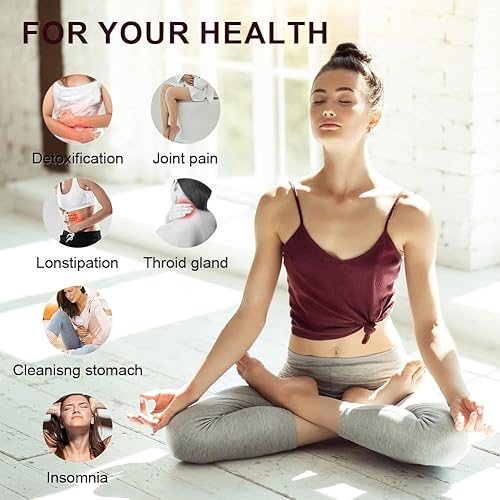 Miniatura 3 de SIWOTED Paquete de aceite de ricino reutilizable para desintoxicación del hígado para cintura y cuello para tiroides, inflamación de estreñimiento