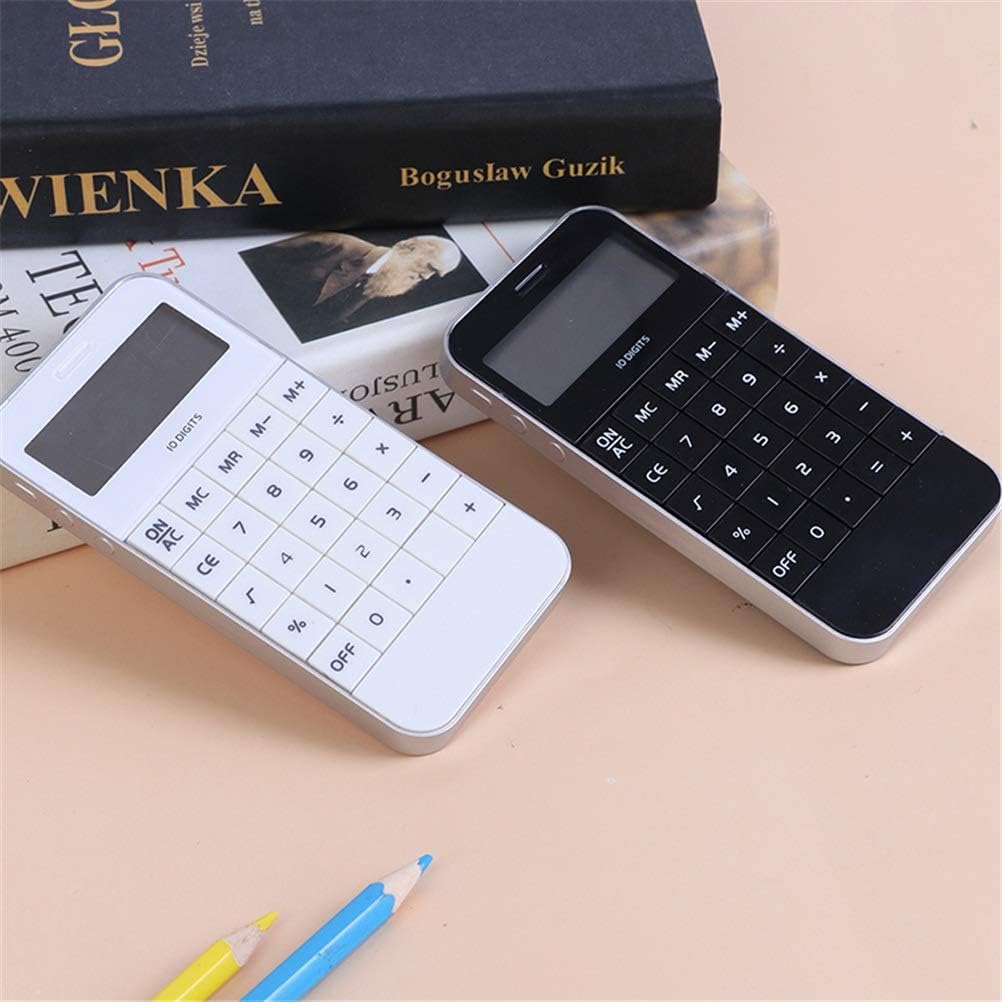 Release 1Pc 10 Digits Display Pocket Electronic Calculating Calculator Office Supplies (White) (White)