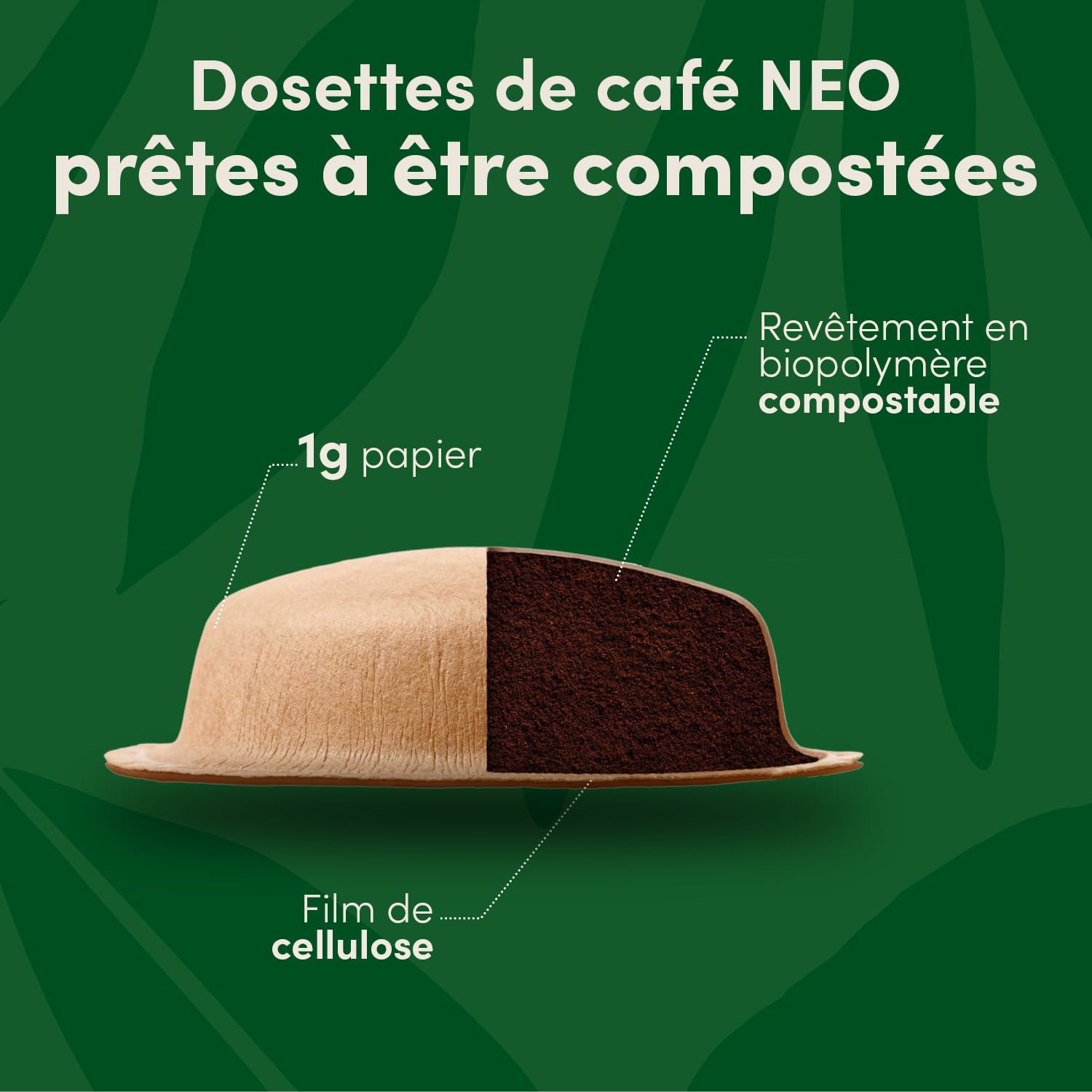 NEO Café au Lait - 60 Dosettes de café (5 boîtes de 12 dosettes) Compatibles uniquement avec les machines à café NESCAFÉ® Dolce Gusto® NEO