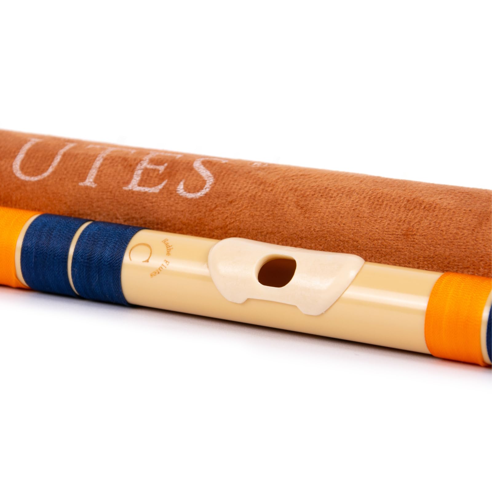 Radhe Flutes | PVC Fiber | C Natural | Right Handed | Dark Blue & Orange Threads | Assorted Colours for Velvet Cover + Complete Flute Beginners Online Course In Hindi and English — Amazon image 8