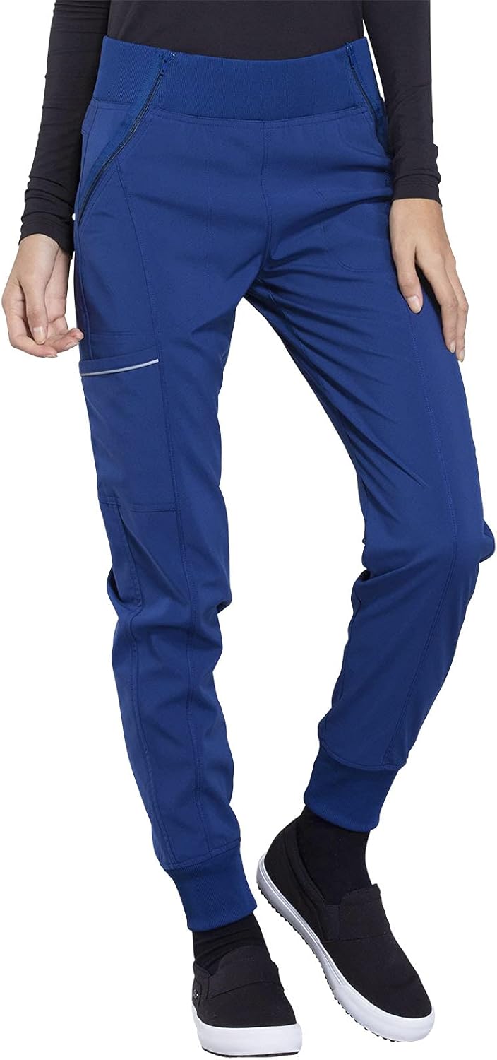 Buy 1 get 1 🔥 Cherokee Infinity Women Scrubs Pant Mid Rise Jogger CK110AT, XL Tall, Royal