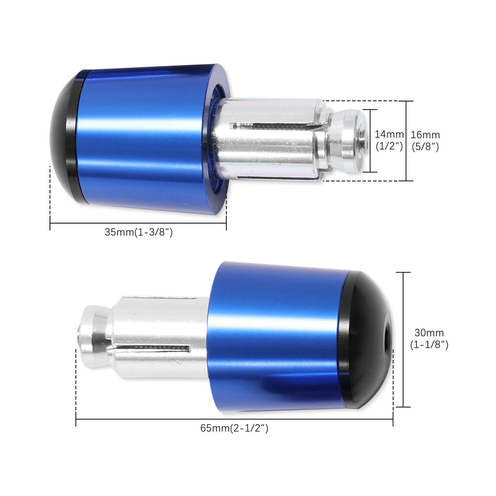 Moto Manubrio Estremità Spina Estremità Manopole Manubrio Motocicletta 7 8"22mm Estremità Dell'impugnatura Manubrio Della Moto Per Kawa&saki GTR1400 CONCOURS GTR 1400 2007-2016