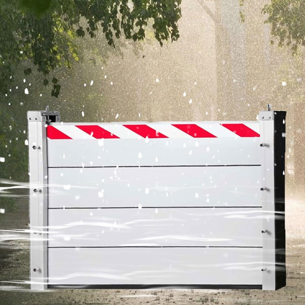 Überflutungsschutz Keller Hochwasserschutz Barriere Garagentor Hochwasserschutz Barriere Kellerfenster Wiederverwendbare Hochwasserschutzbarriere Aus Aluminium YQISHI(50x80cm)