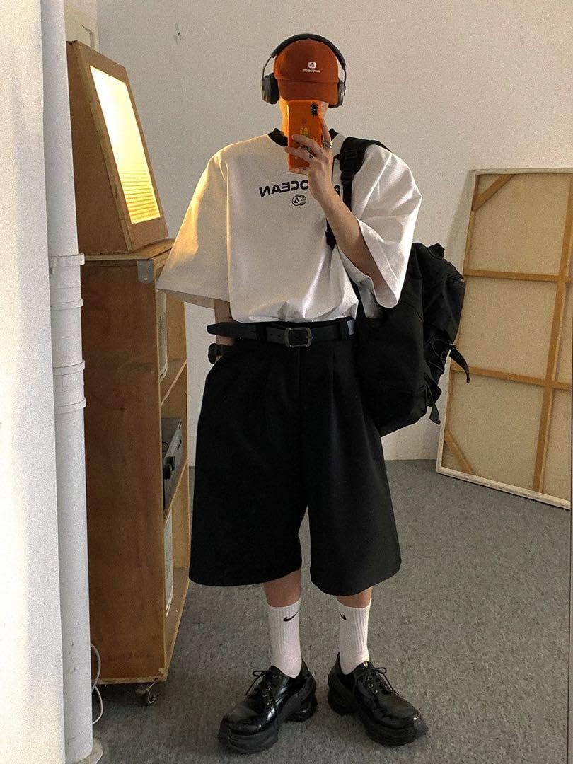Aurocean 変形ワイドハーフパンツ　変形スラックス　ショーツ Amazon.co.jp: Aurocean 変形ワイドハーフパンツ 変形スラックス