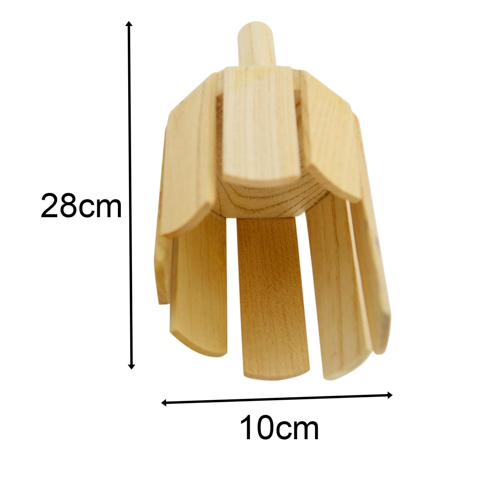 harayaa Holzrührtrommel, Kinder-Holzschlaginstrument, Montessori-Erleuchtung, Holzsounder mit Schlägel für Familiensitzungen