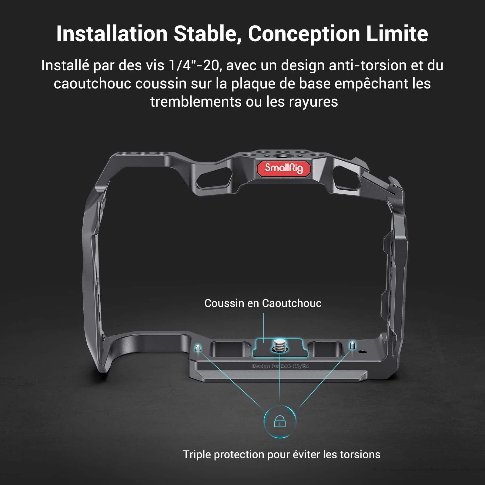 SMALLRIG Cage pour Canon R5, R6 et R5 C - 2982B