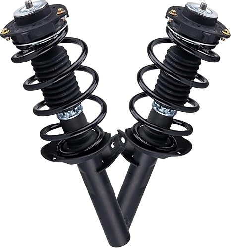 Miniatura 5 de 172311 Delantero 2PCS Soporte de suspensión y resorte helicoidal Montaje del lado del conductor y del pasajero Reemplazo para J etta 2005-2014 2.5