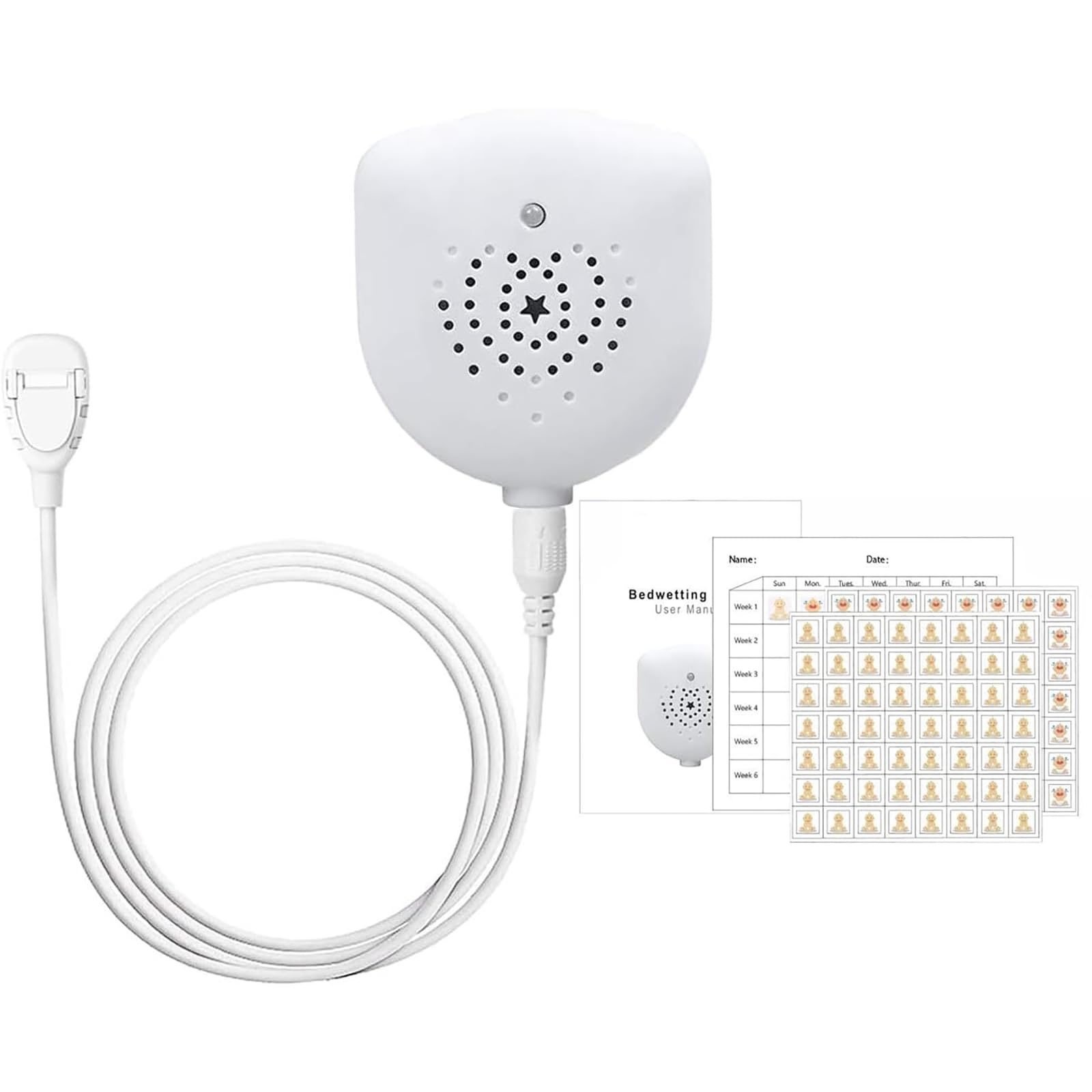 STEHEALTH Bedwetting Alarm for Children, Pee Alarm, White