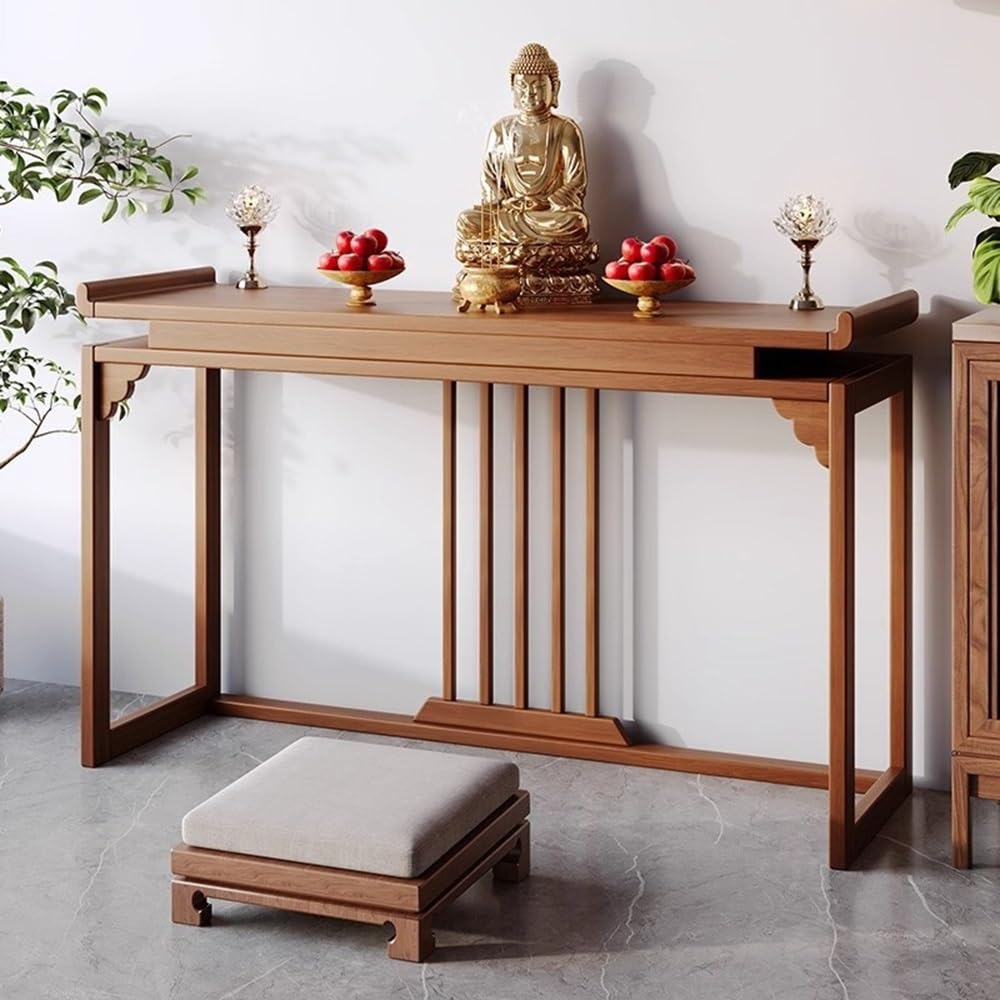 Tavola d'altare Cinese Tavolo consolle in Legno Credenza da Altare in Stile Zen(Grande)