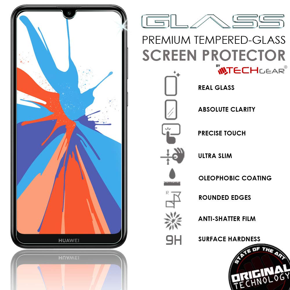TECHGEAR Protection Écran En Verre Trempé Compatible Avec Huawei Y6