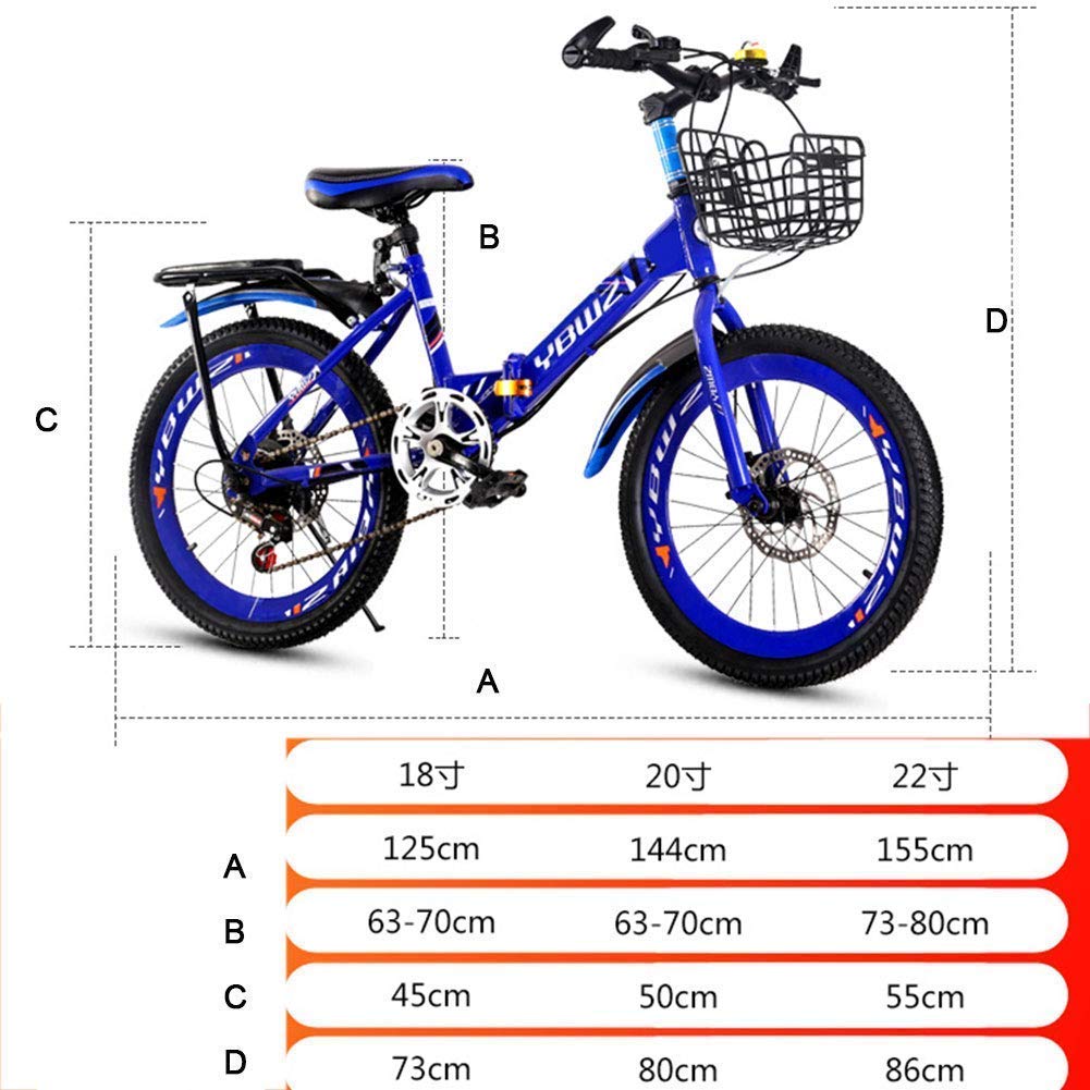 Amazon | 折りたたみ式の男性と女性の折りたたみ自転車-子供の自転車
