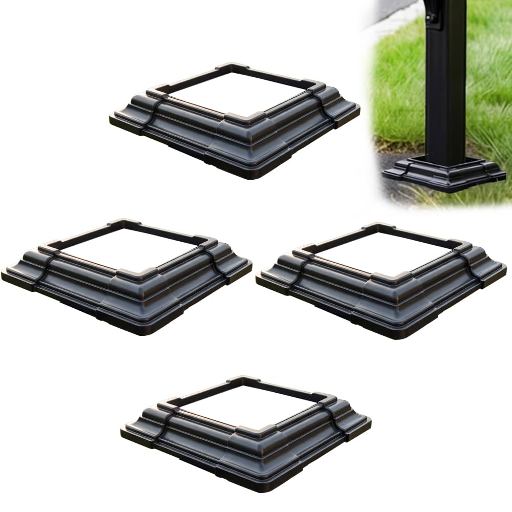 Photo 1 of DORIGHARY ABS Post Sleeve 4 Pack - Black