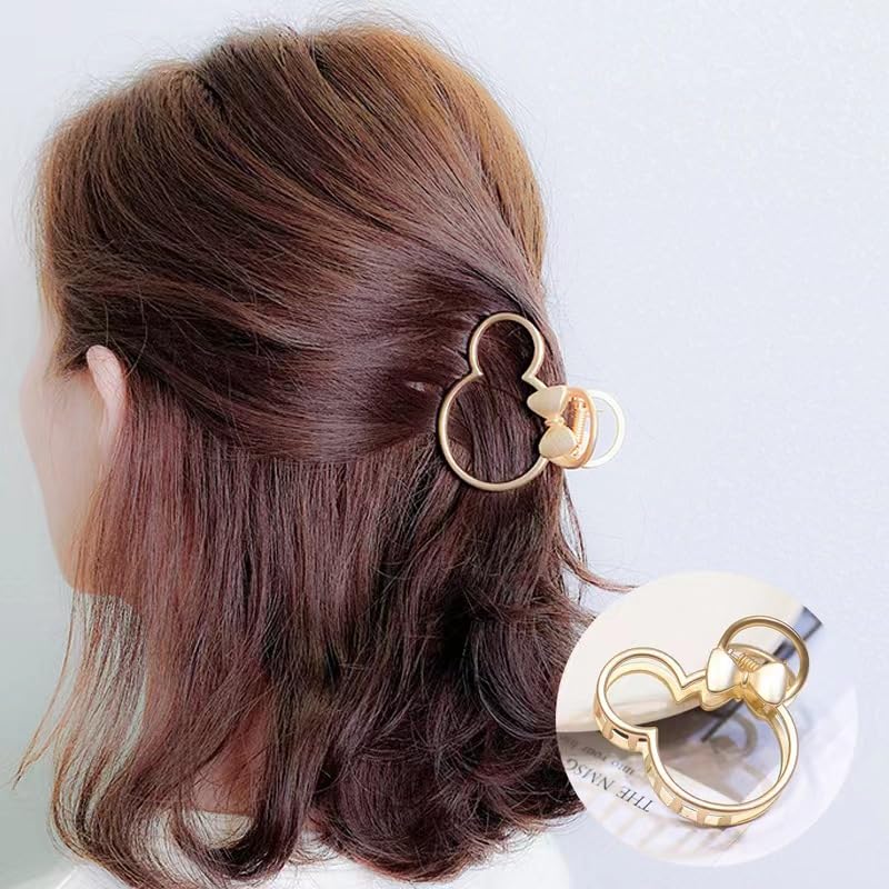 Miniatura 2 de Pinzas de metal grandes para el cabello para fiestas temáticas, bonitos cierres de pelo y accesorios de parque temático, pasador de pelo grueso,