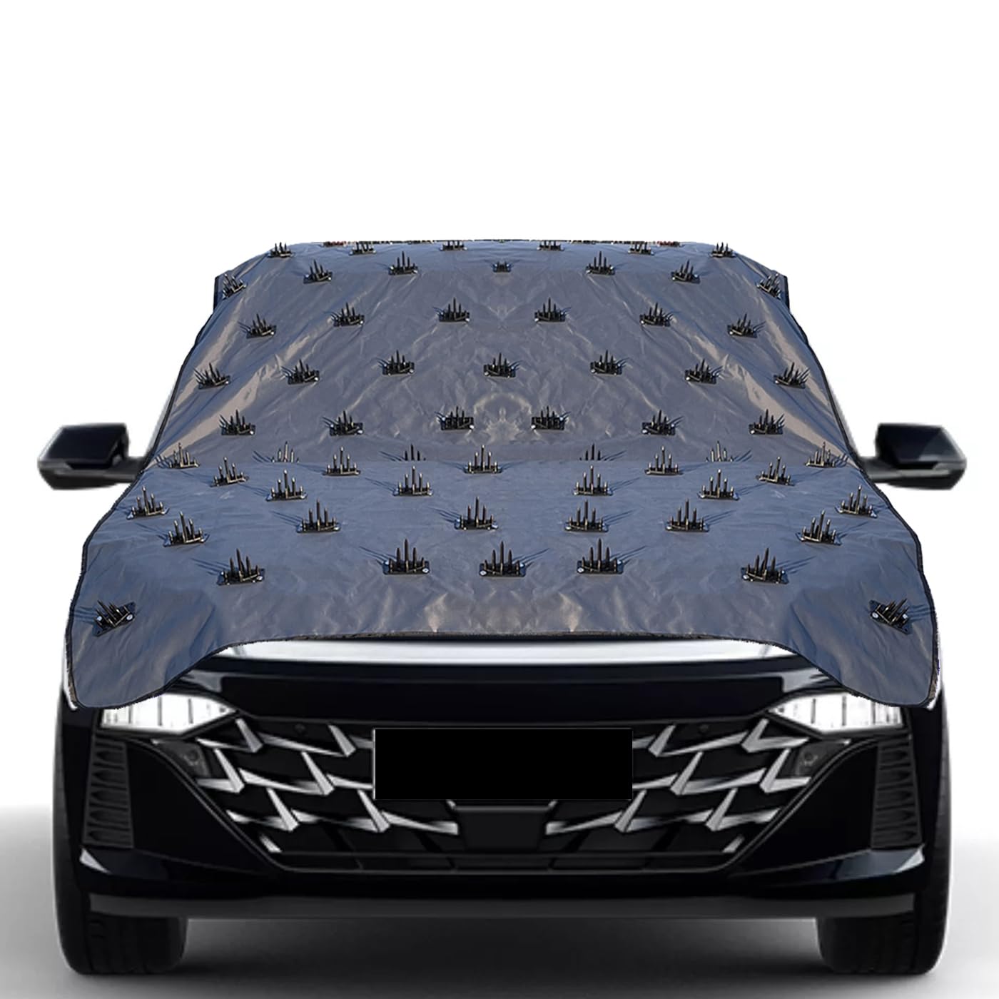 Waterproof Spike Car Cover for Kia Seltos for Dogs & Monkeys Complete Protection from Street Dogs & Monkeys Compatible with All Hatchback,Sedan and SUV Cars 13.4 Feet Universal Size
