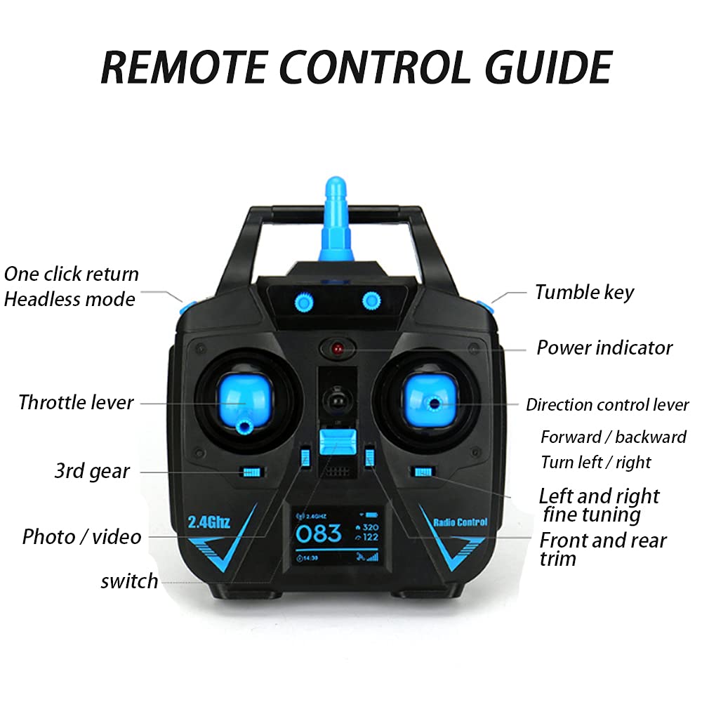 Dron z kamerą HD dla dorosłych, mini łatwy Quadcopter GPS dla początkujących z 20 min czas lotu 2,4 GHz Transmisja gestu selfie wysokość trzymać automatyczny powrót do domu, aplikacja sterowana