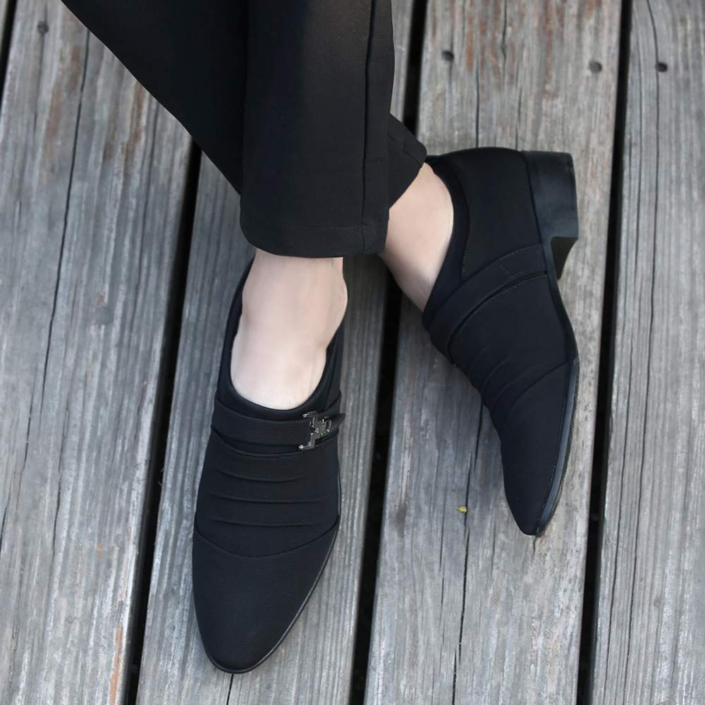 Zapatillas Vestir Hombre Zapatos Informales para Hombre, Zapatos Formales con Punta Estrecha, Zapatos de Lona, Zapatos de Negocios a la Zapatillas Vestir Hombre Zapatillas de Vestir Hombre
