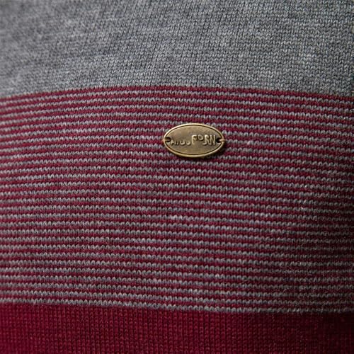 Men's patchwork pullover cotton casual zipper small turtleneck sweater for men winter warm sweater3